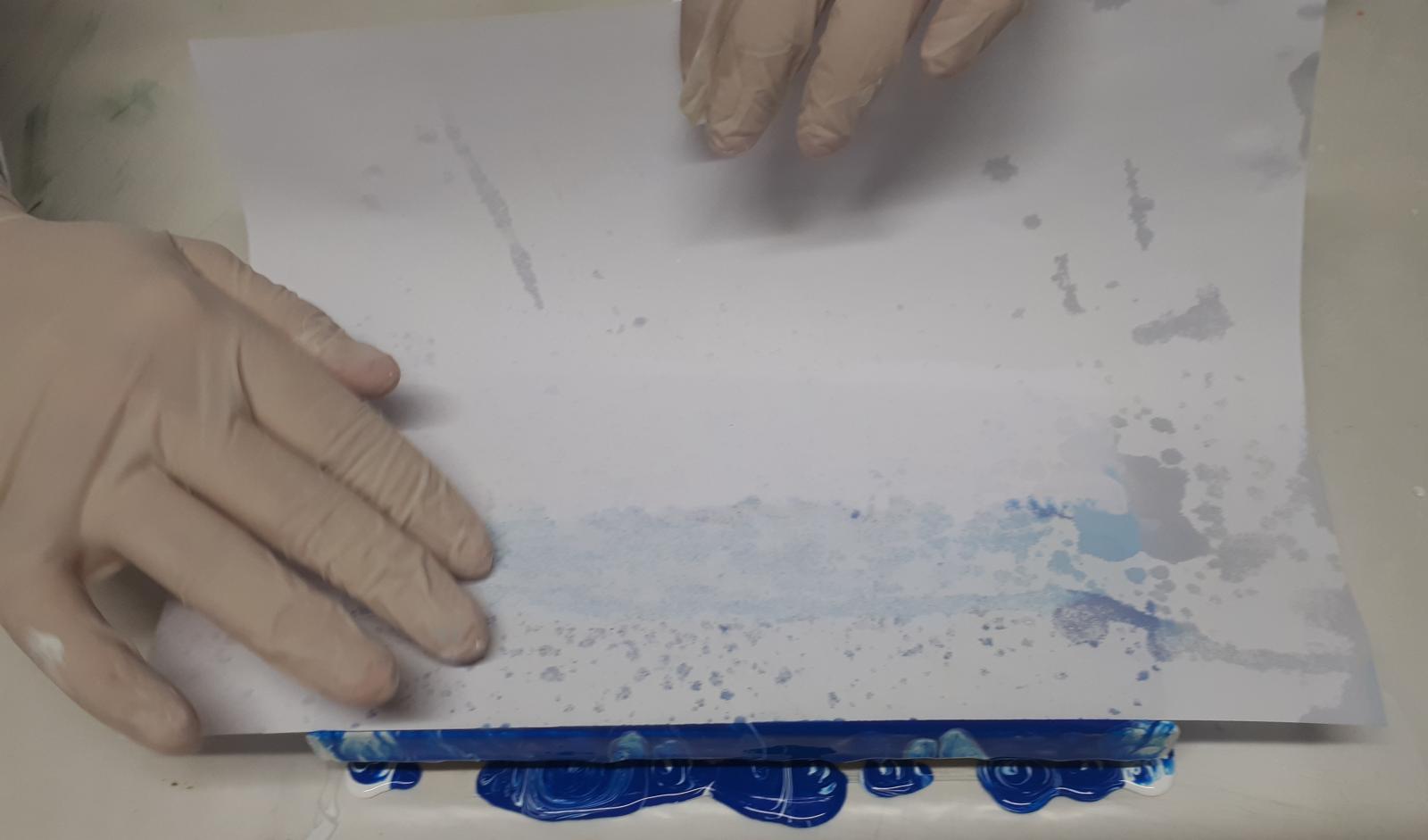 acrylique pouring technique swipe painturoo 5